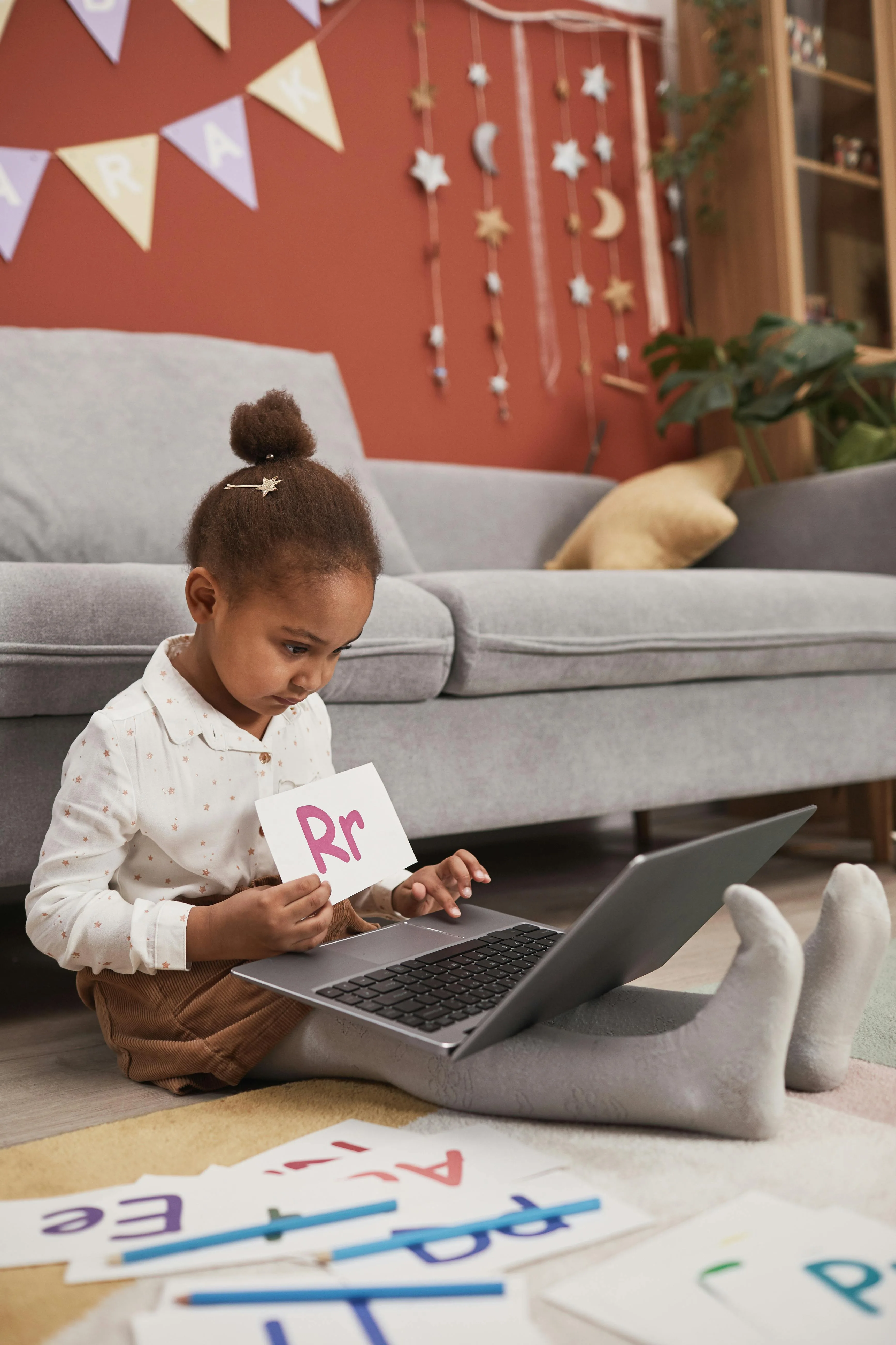 Young learner using a computer